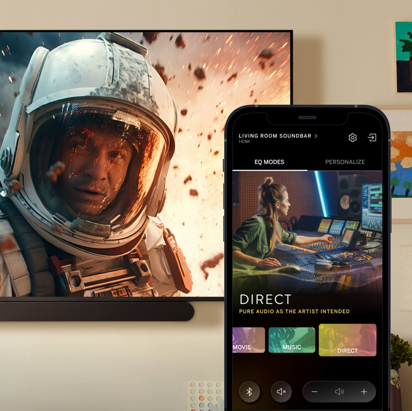 Soundbar synchronicity image