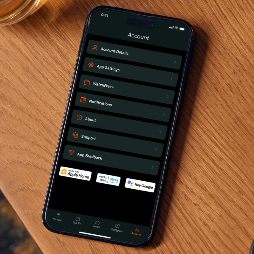 phone featuring account